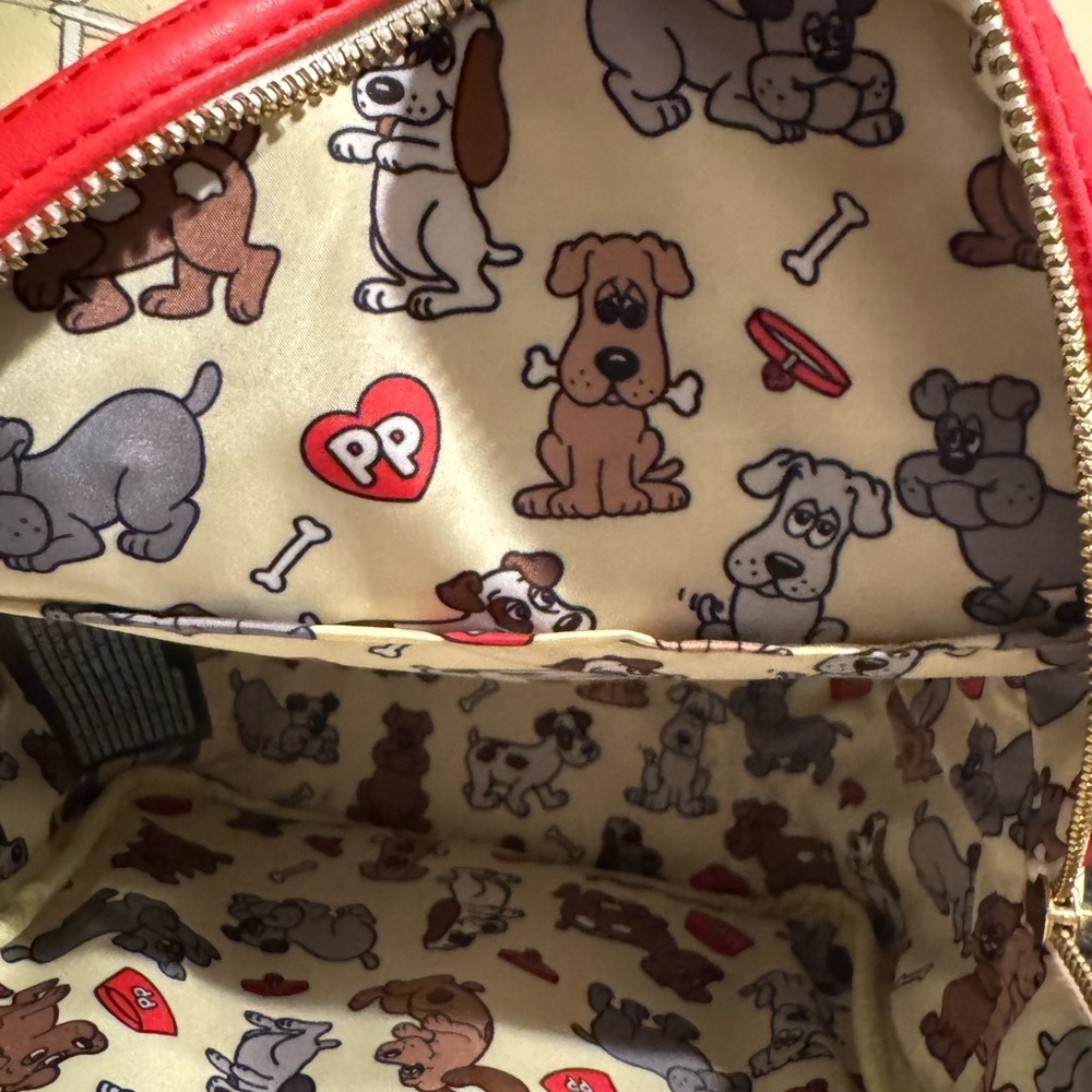 Loungefly Pound Puppies Yellow and Cream Backpack - Picture 7 of 11